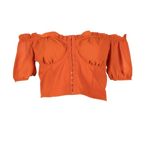 Blusa Con Broches Philosophy Jr M Naranja Obscuro