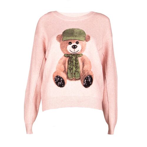 Suéter Oso Philosophy Jr Ch M Rosa