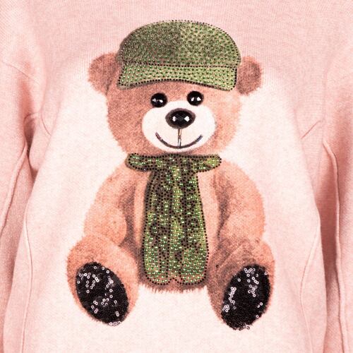 Suéter Oso Philosophy Jr Ch M Rosa