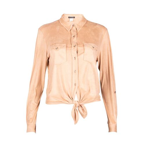 Blusa con amarre Philosophy Jr M café claro