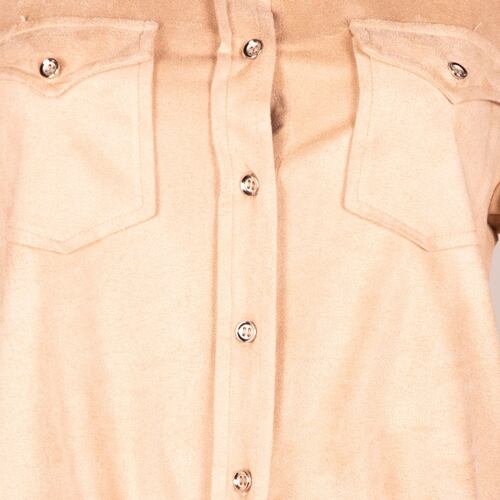Blusa con amarre Philosophy Jr M café claro