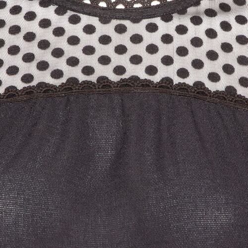 Blusa Con Transparencia Philosophy Jr G Negro