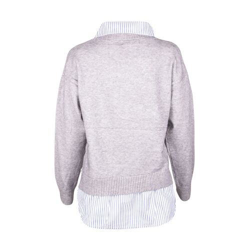 Suéter Combinado Philosophy Jr Ch M Gris
