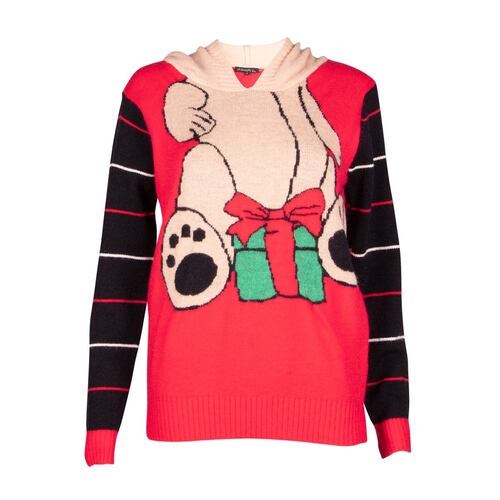 Suéter navideño Philosophy Jr Ch rojo combinado