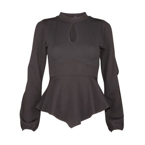 Blusa con abertura Philosophy Jr M negro