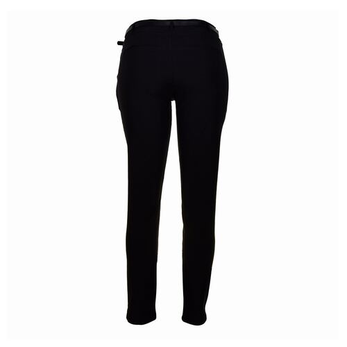 Pantalón para mujer recto con cinturón a tono Philosophy Jr talla chica color negro modelo HP9080NCH