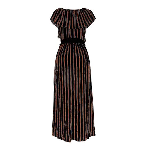 Vestido rayas Philosophy Jr M Negro Combinado