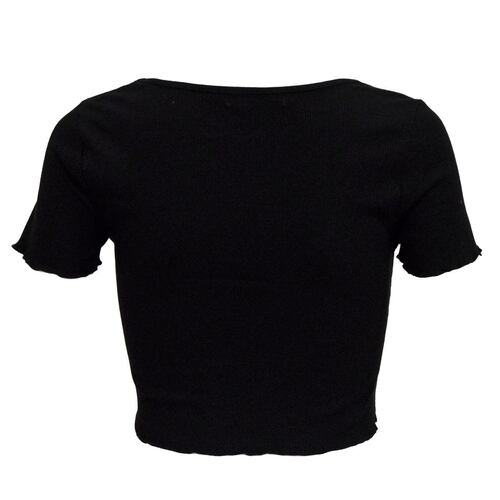 Playera con broches Philosophy Jr M Negro