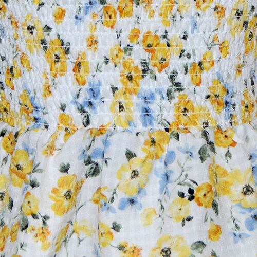 Blusa floral Philosophy Jr Ch Amarillo Combinado