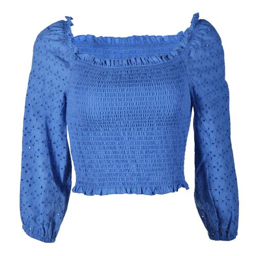 Blusa escote cuadrado Philosophy Jr Ch Azul