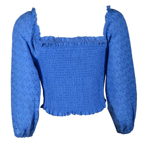Blusa escote cuadrado Philosophy Jr Ch Azul