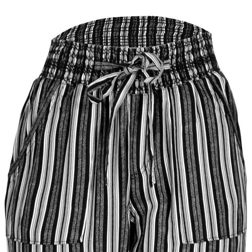 Pantalón rayas Philosophy Jr talla mediana color negro combinado modelo jp49n