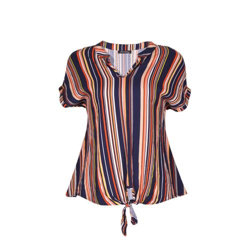 Blusa rayas Philosophy Jr M negro combinado