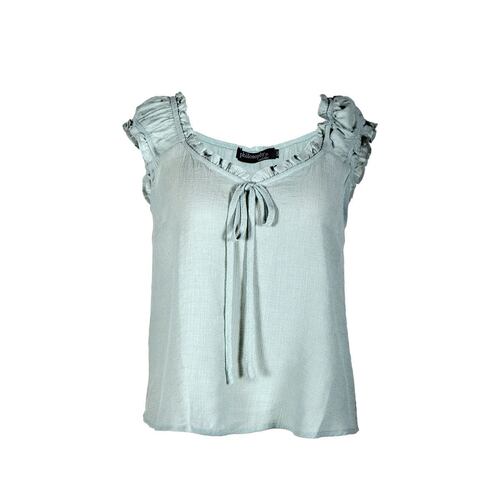 Blusa con jareta Philosophy Jr talla chica color azul modelo cr1643