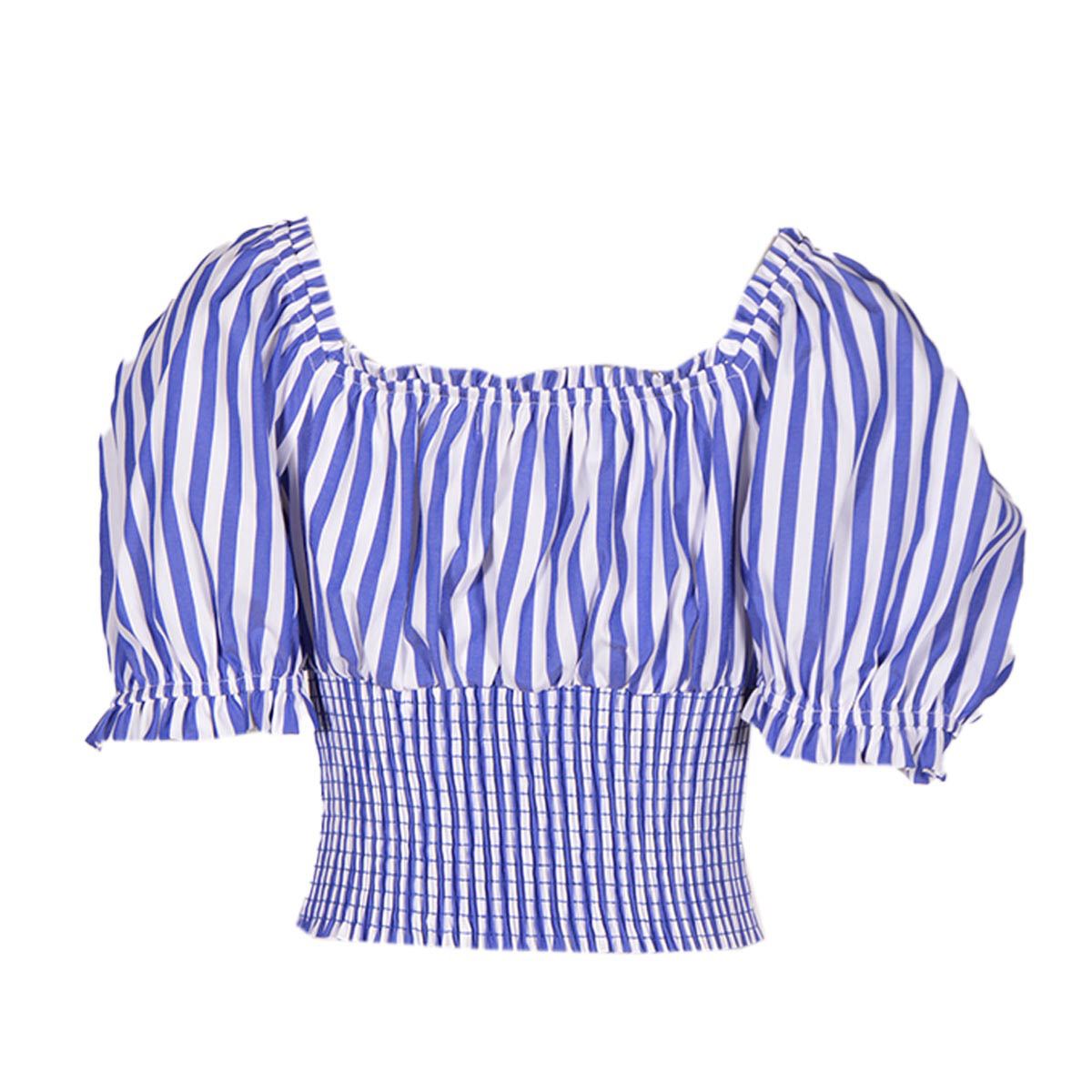 Blusa rayas online azules