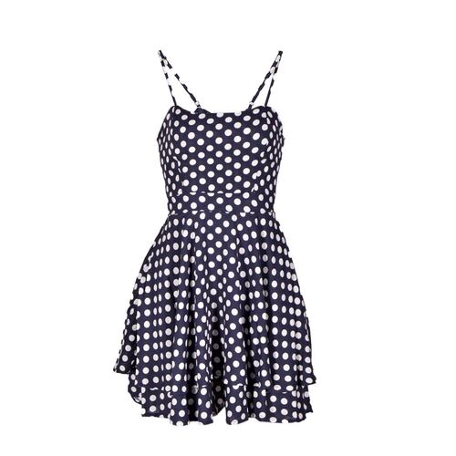 Vestido puntos Philosophy Jr M negro combinado