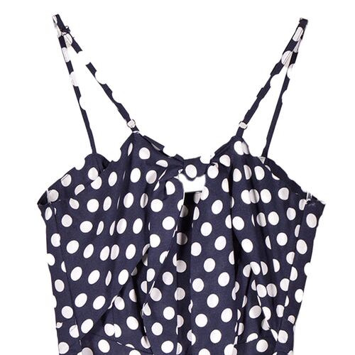 Vestido puntos Philosophy Jr M negro combinado
