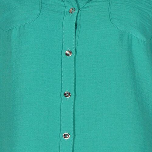 Blusa lisa Philosophy Jr talla mediana color verde brillante modelo 11355