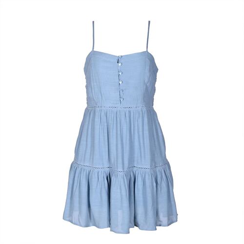 Vestido con botones Philosophy Jr talla grande color azul modelo 4677dm