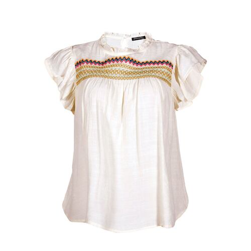 Blusa con aplicaciones Philosophy Jr M crema