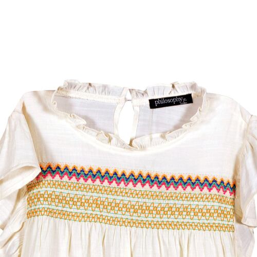 Blusa con aplicaciones Philosophy Jr M crema