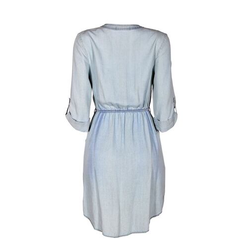 Vestido mezclilla Philosophy Jr talla extra grande color azul claro modelo 70338