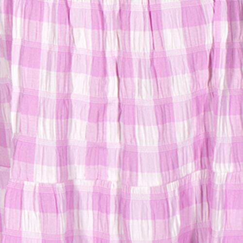 Vestido cuadros Philosophy Jr talla extra grande color morado claro modelo 70303