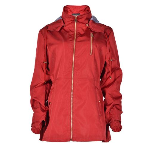 Gabardina cuello alto Philosophy Jr Ch rojo obscuro