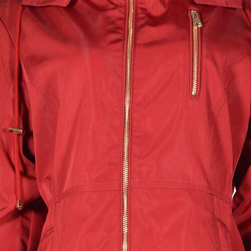 Gabardina cuello alto Philosophy Jr Ch rojo obscuro