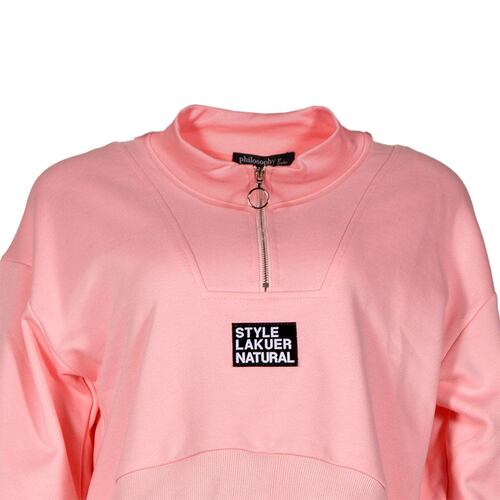 Sudadera cuello alto Philosophy Jr Ch rosa