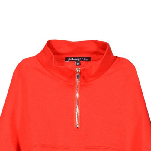 Sudadera cuello alto Philosophy Jr M rojo