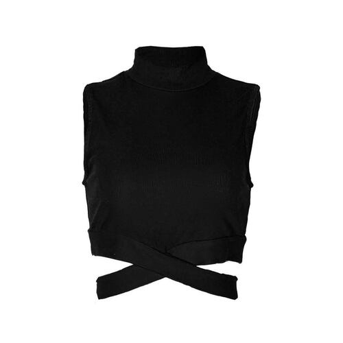 Playera con abertura Philosophy talla chica color negro modelo 73322