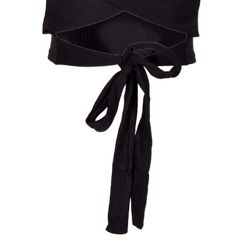 Blusa con amarre Philosophy Jr Ch negro