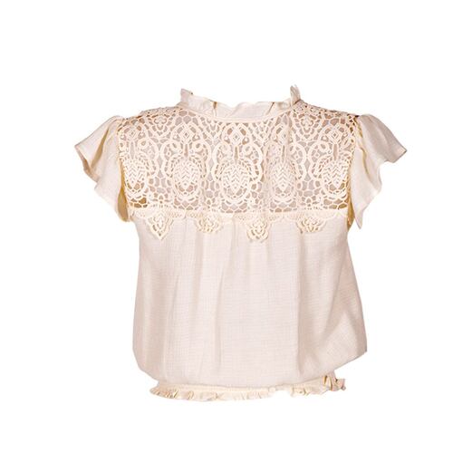 Blusa con jareta Philosophy Jr Ch Crema