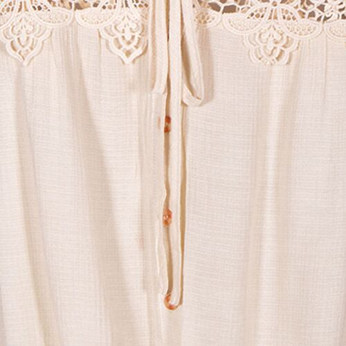 Blusa con jareta Philosophy Jr Ch Crema