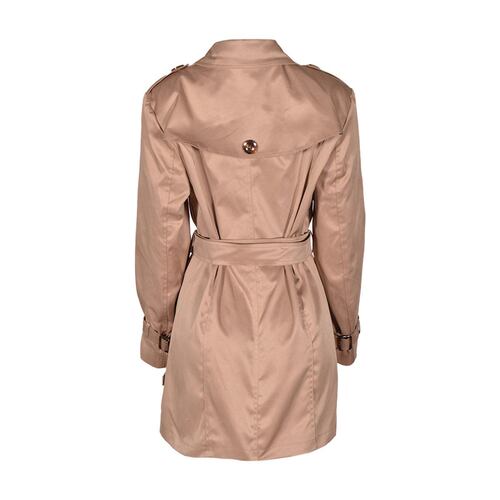Gabardina con cinturon Philosophy jr talla extra grande color cafe claro modelo GPL2208