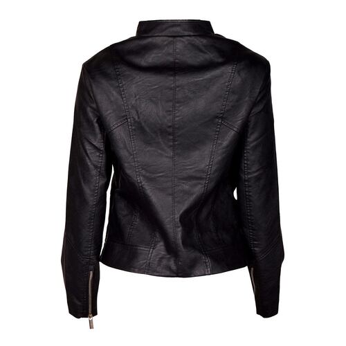 Chamarra tipo piel Philosophy Jr talla grande color negro modelo sjp6507