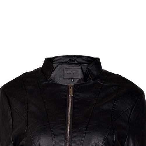 Chamarra tipo piel Philosophy Jr talla grande color negro modelo sjp6507