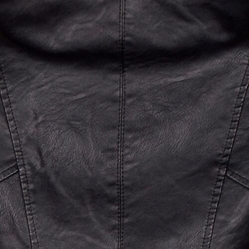 Chamarra tipo piel Philosophy Jr talla grande color negro modelo sjp6507