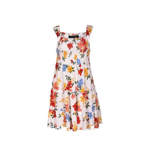 Vestido floral Philosophy Jr talla grande color blanco combinado modelo 732881