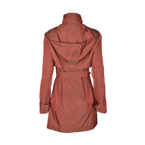 Gabardina con cinturón Philosophy jr talla mediana color rojo obscuro modelo gtl1137