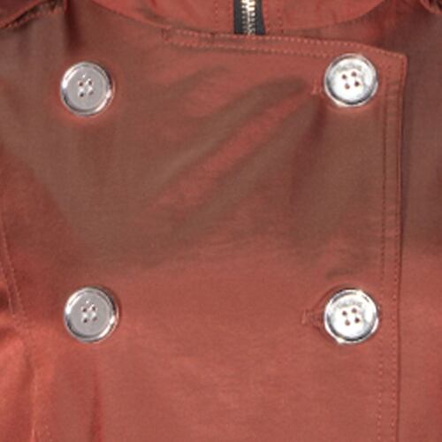 Gabardina con cinturón Philosophy jr talla mediana color rojo obscuro modelo gtl1137