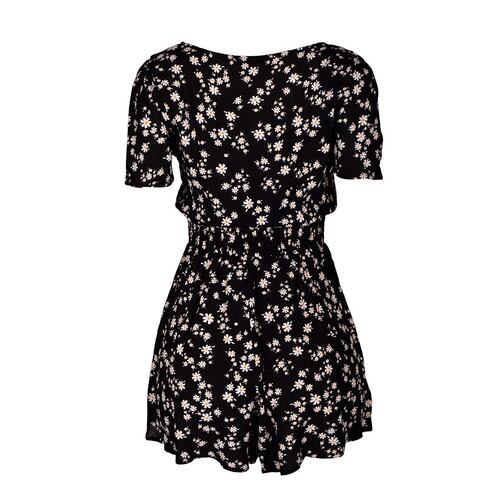 Rumper flores Philosophy Jr talla chica color negro combinado modelo 3647rm