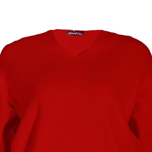Suéter con capucha Philosophy talla chica mediana color rojo obscuro modelo hd9391s