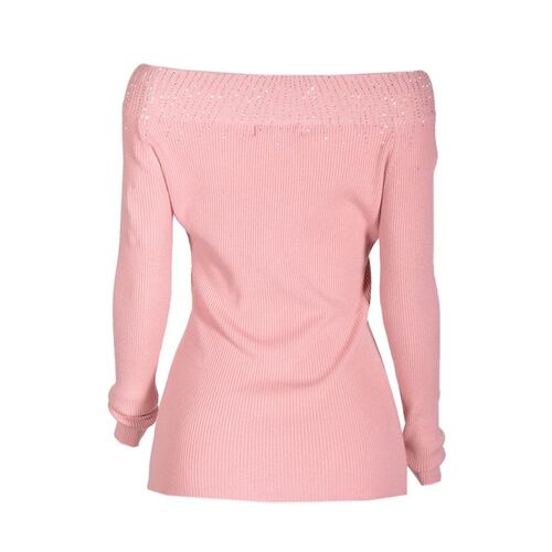 Sweater hombro descubierto Philosophy jr talla grande color rosa modelo XN5035