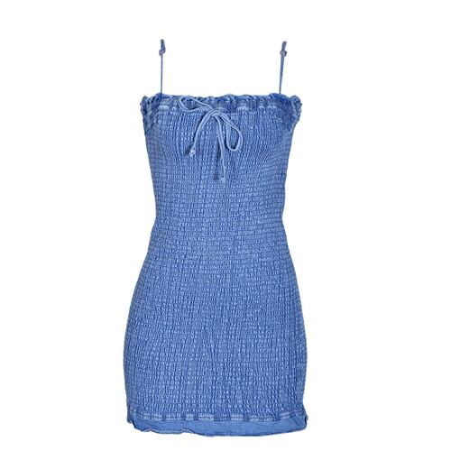 Vestido smoc Philosophy jr talla grande color azul modelo DD1356