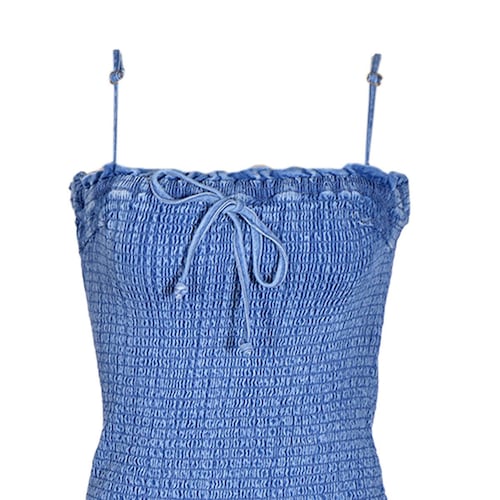 Vestido smoc Philosophy jr talla grande color azul modelo DD1356