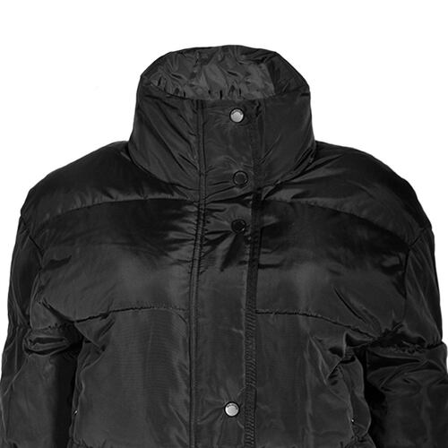 Chamarra cuello alto Philosophy talla grande color negro modelo sjn3521