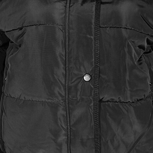 Chamarra cuello alto Philosophy talla grande color negro modelo sjn3521