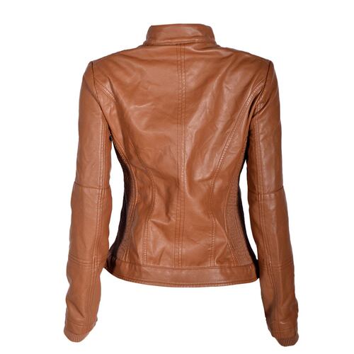 Chamarra corta Philosophy Jr talla extra grande color cafe medio modelo SJP4507